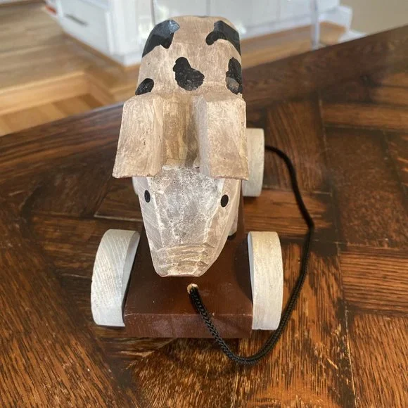 Mount Vernon Folk Art “Ossabaw Island Hog” PULL TOY George Washington - Picture 5 of 7